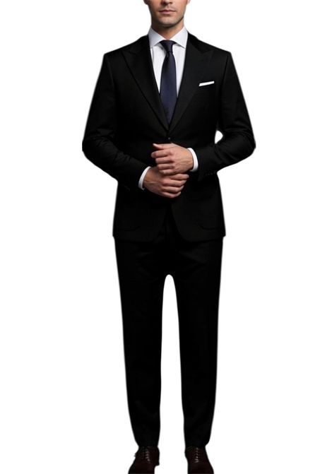 Abito a due bottoni petto a lancia MARCEL MOREL | Abiti | AB0453NERO